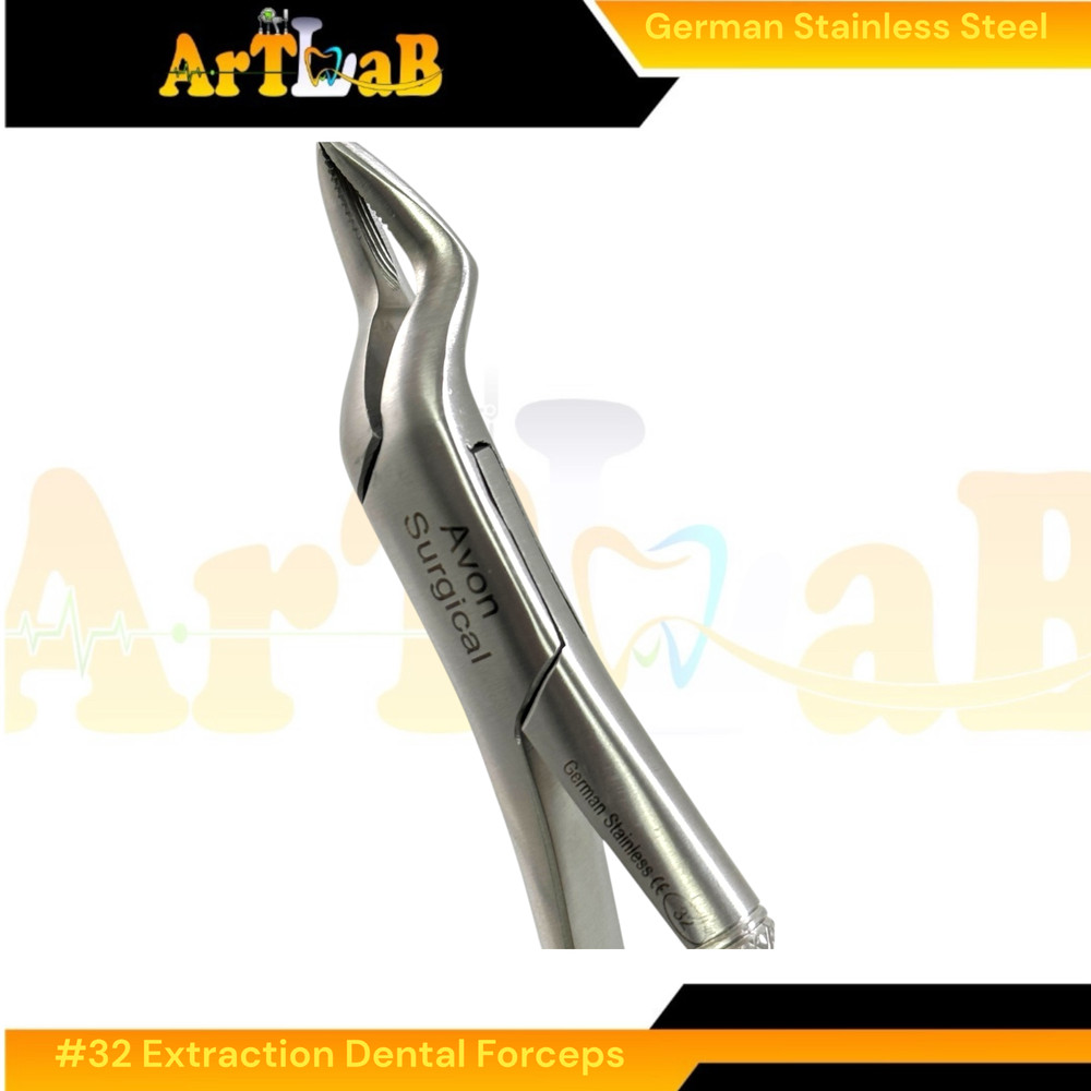 Universal Extracting Forceps Upper Teeth and Molars - German Stainless (1pc) #32