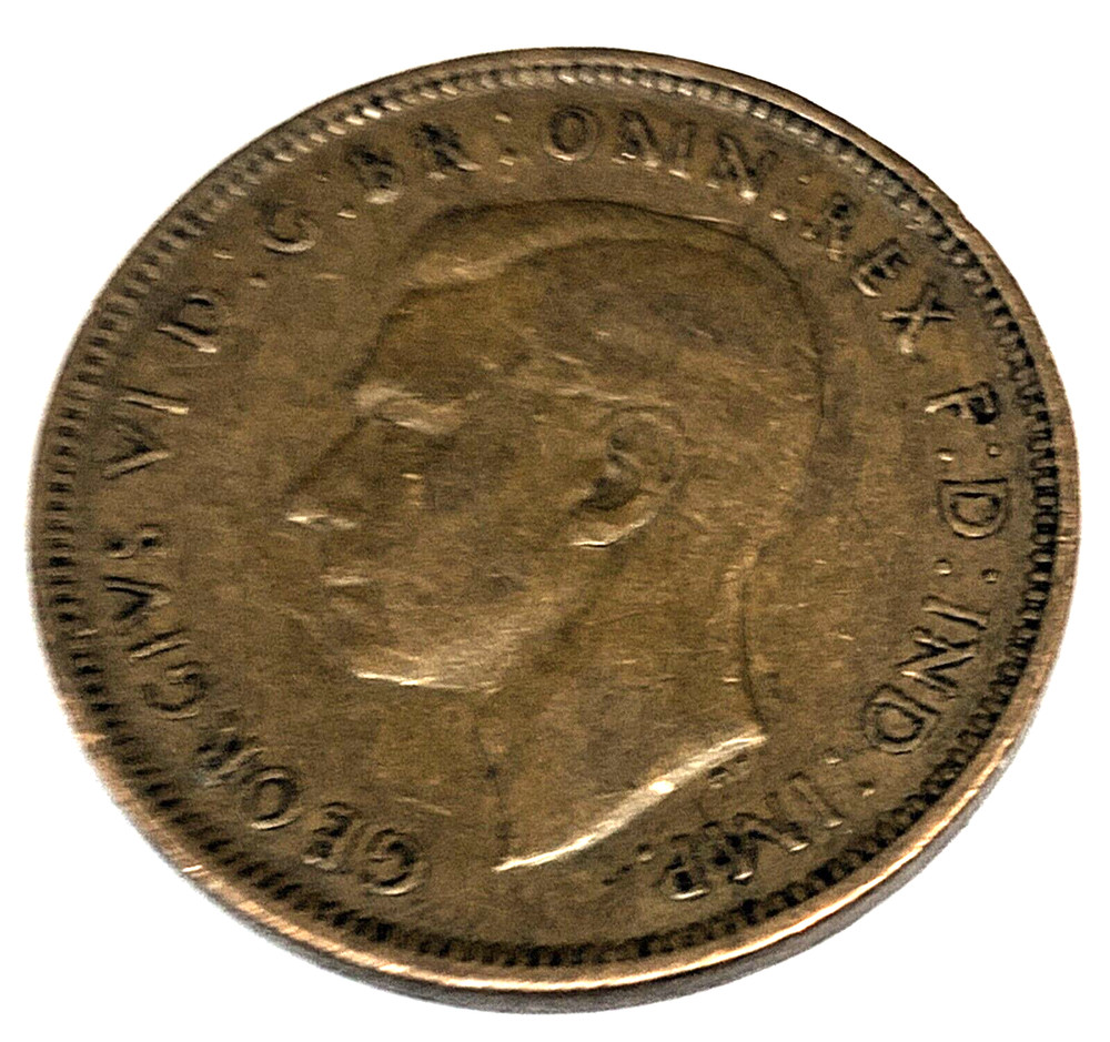# C1100 GREAT BRITAIN COIN, HALF PENNY 1945