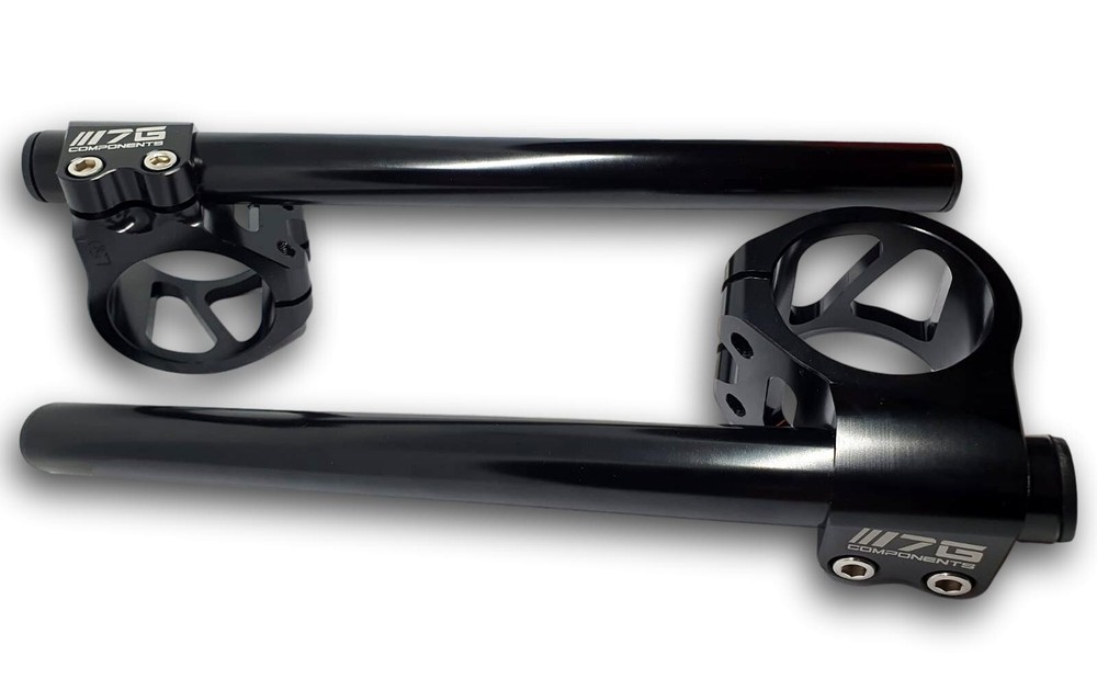Pair KIT HANDLEBARS HANDLEBARS racing UNIVERSAL ergal CNC 43 MM BLACK