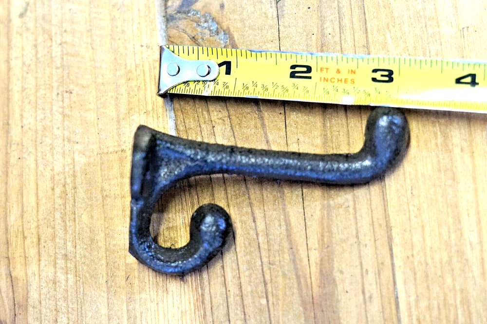 25 Cast Iron Rustic School Style Coat Hooks Hat Hook Hall Tree Restoration Wall