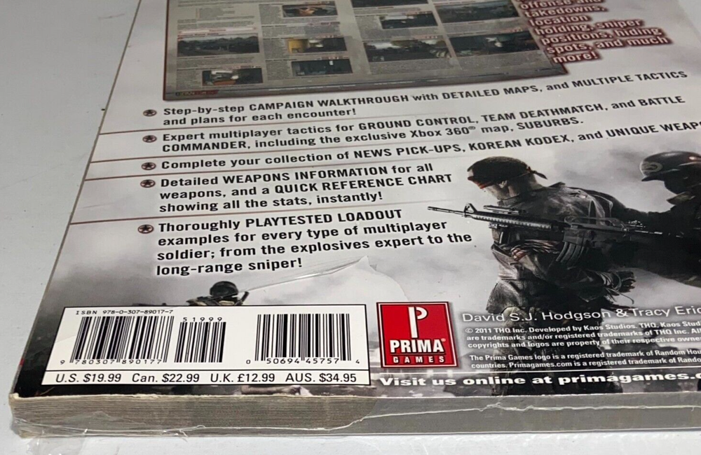 Homefront: Prima Official Game Guide Paperback 2011