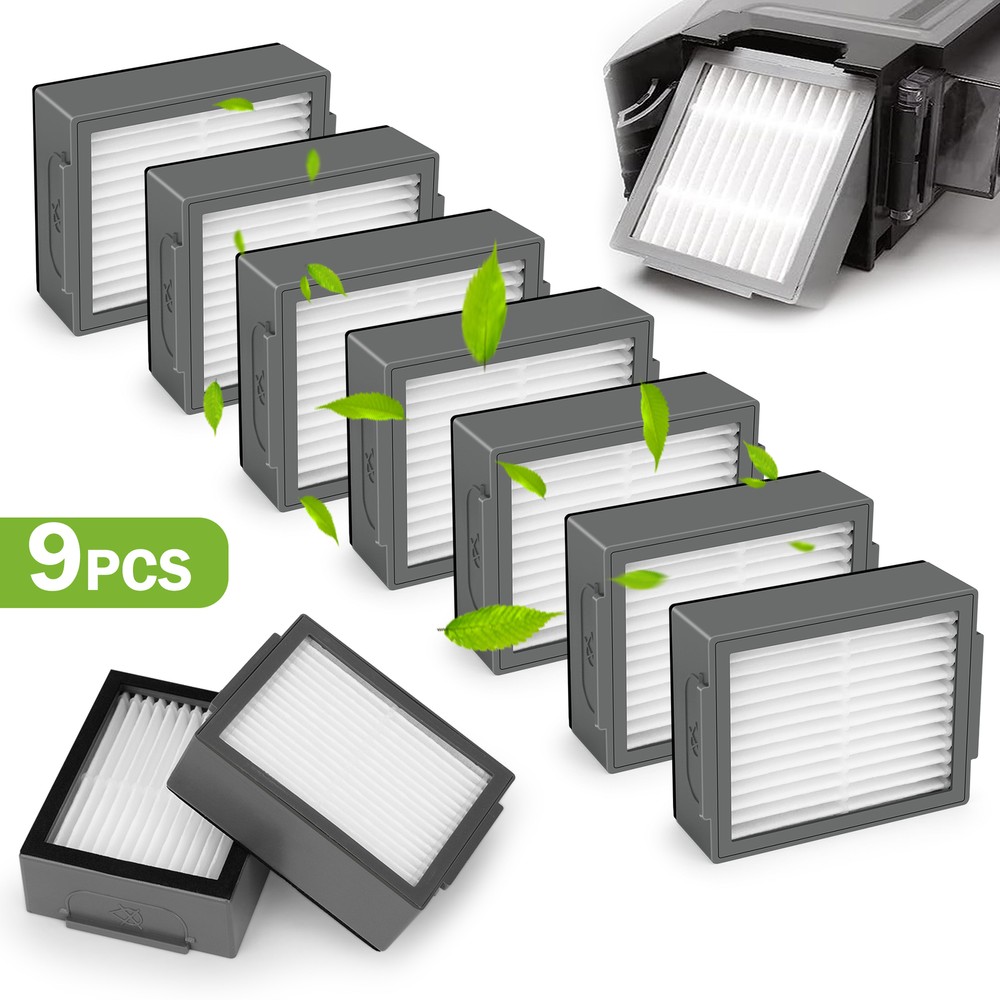 9Pcs Replacement Filter Fit for iRobot Roomba i7 i7+ i8 i3 i4 i6 E5 E6 E7 Vacuum