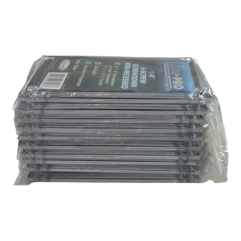 (10) Ultra Pro 4 Screw Screwdown Standard Sized Card Case Lot
