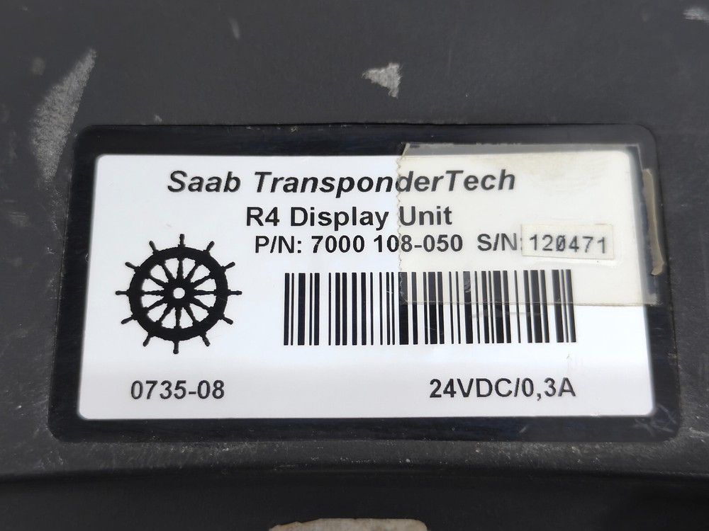 SAAB TRANSPONDERTECH R4 DISPLAY UNIT, HC#161 (TESTED)
