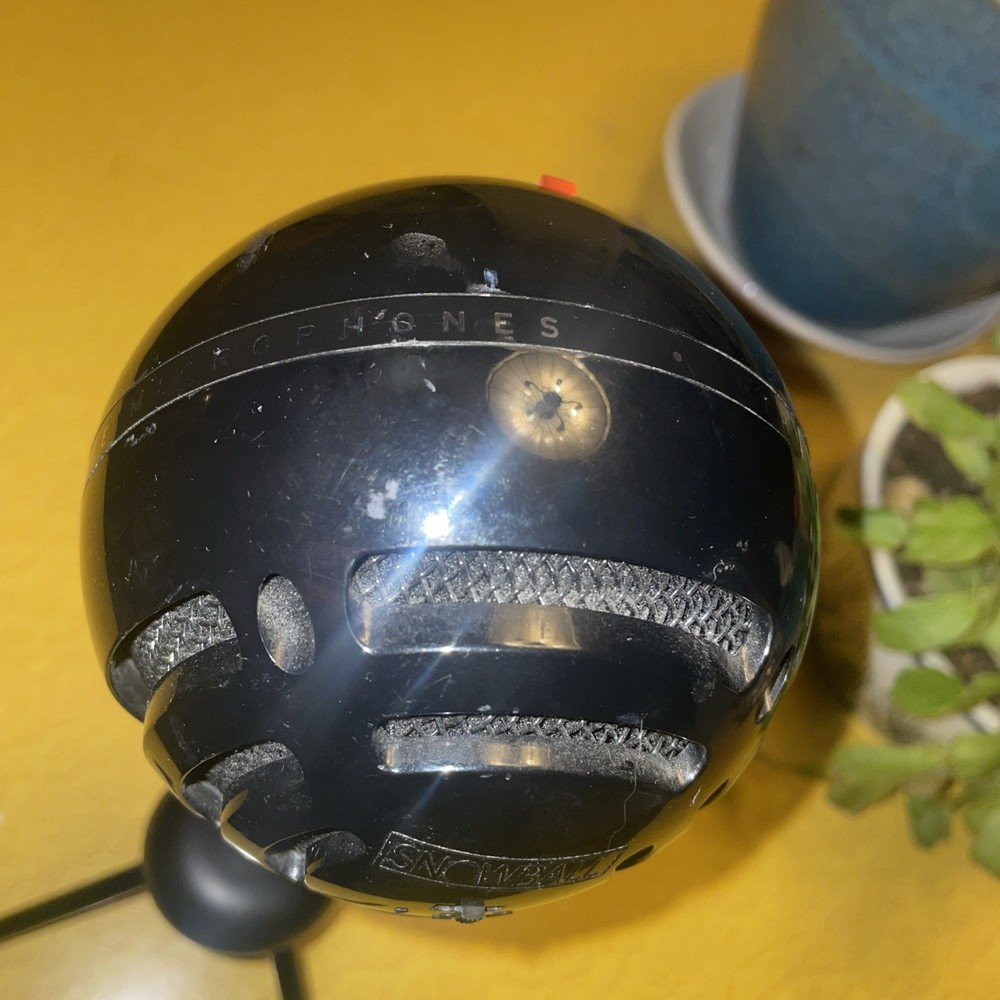 Blue Snowball USB Microphone Black Freestanding for Computer