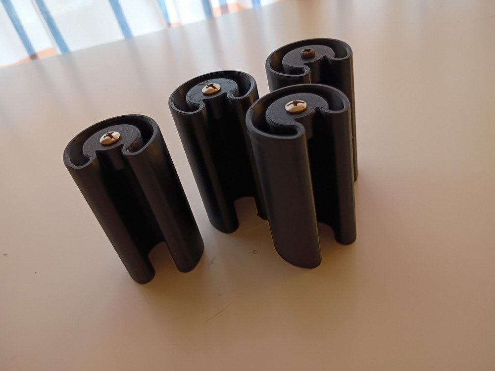 4Pcs AA to C Size Battery Converter, Battery Adapter Case
