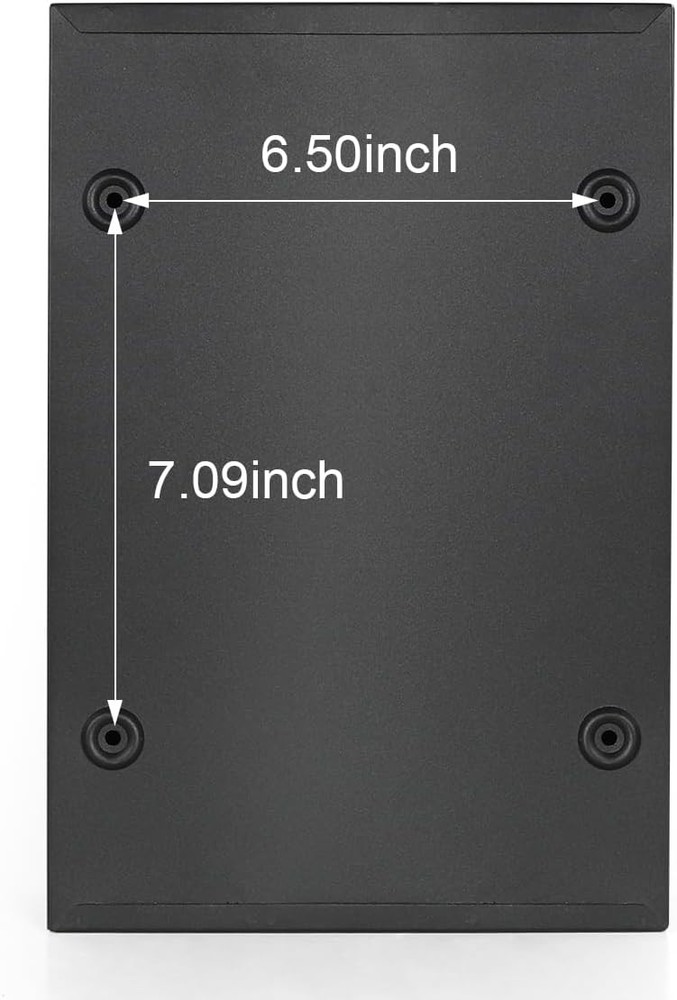 Locking Mailbox Wall Mounted Vertical- Jssmst 06 Black Matt Combination Lock