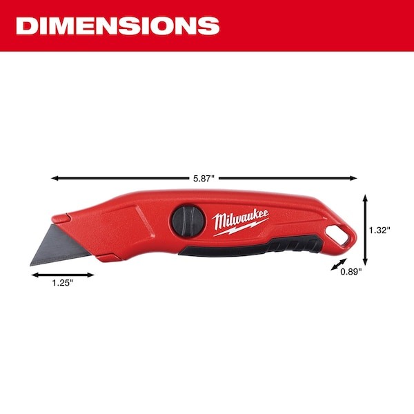 Milwaukee Tool 48-22-1513 Fixed Blade Utility Knife