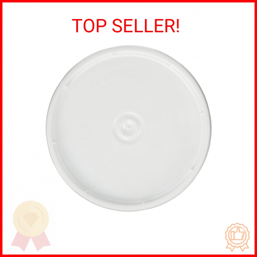 2-Gallon Plastic Pail Lid - Leak-Proof Design