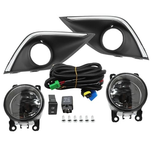 Front Pair Bumper Fog Light Assembly Compatible with 2016 2017 2018 Outlander