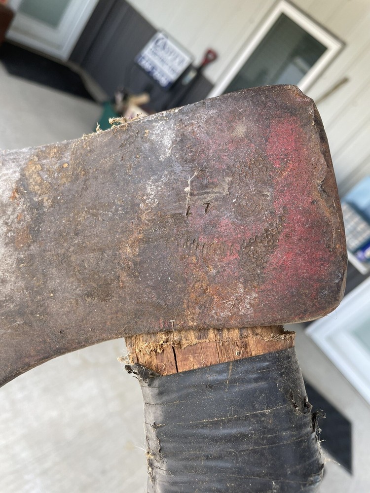 Vintage Axe Head Single Bit Embossed “L7” (No Handle) BLH
