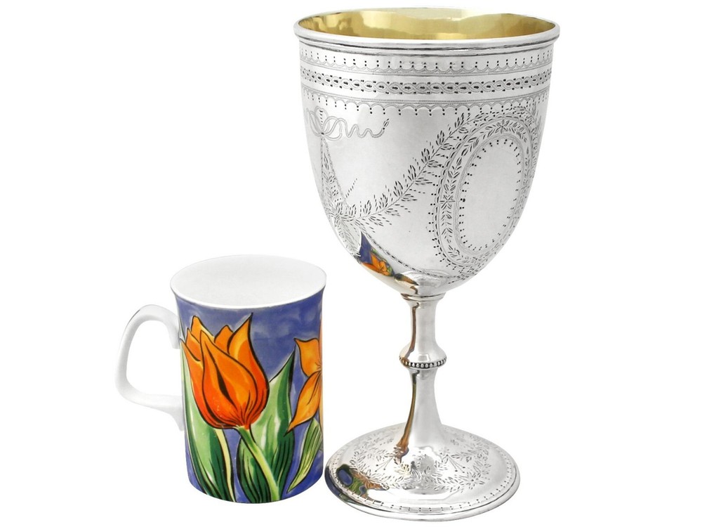 Antique Victorian Sterling Silver Goblet