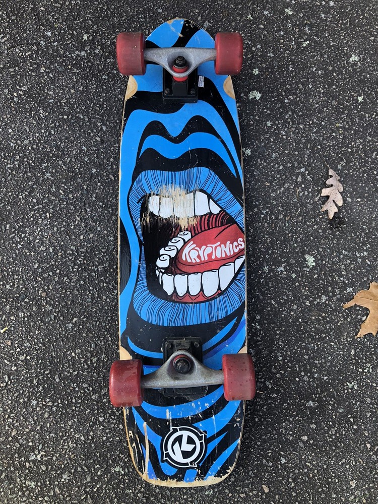 Kryptonics Skateboard Mouth Teeth Tongue
