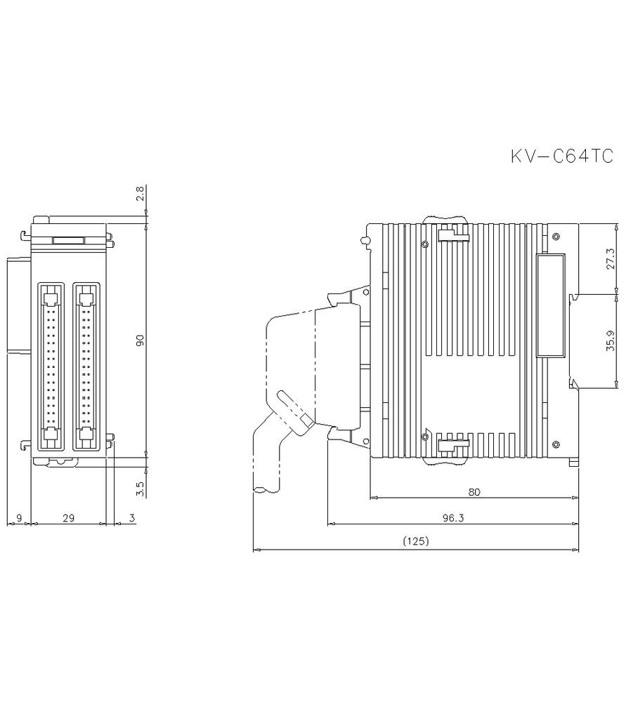 1pcs KEYENCE KV-C64TC PLC Programmable Controller New#YC