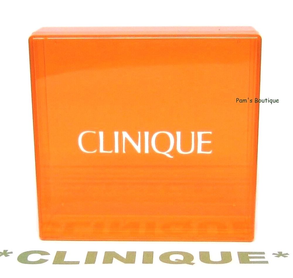 CLINIQUE Beautiful Plastic Orange See-Through Transparent Gift Box / Container