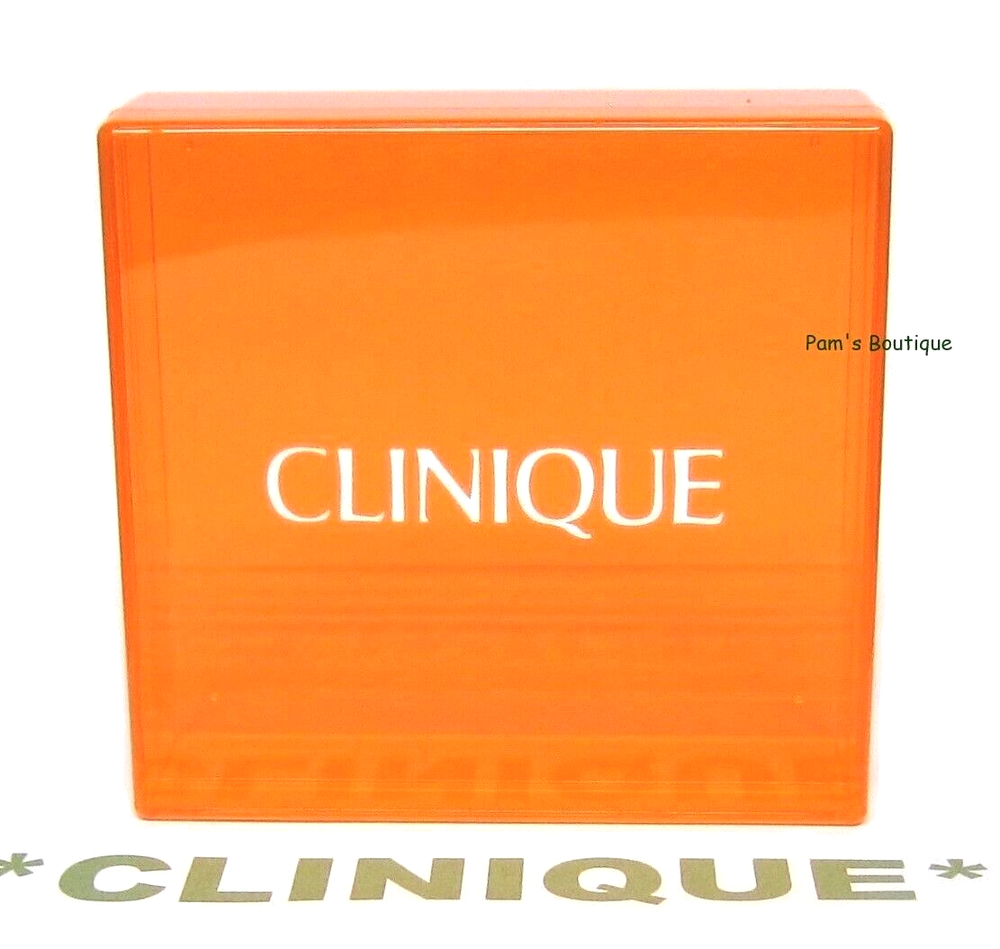 CLINIQUE Beautiful Plastic Orange See-Through Transparent Gift Box / Container