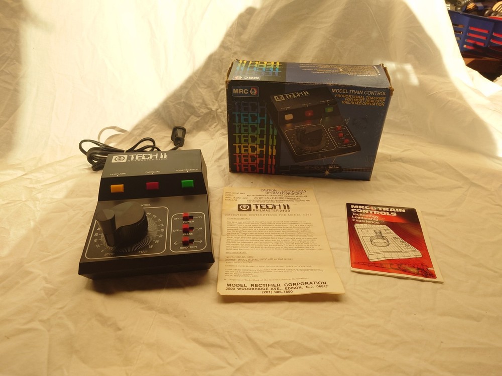 MRC Tech II Railmaster 2400 Throttle Controller Power Supply With Box And Manual