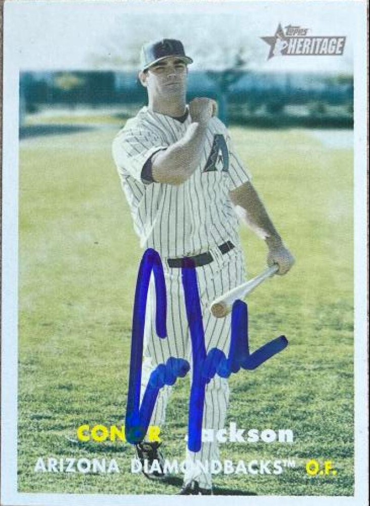 Conor Jackson Autographed 2006 Topps Heritage #291 SP