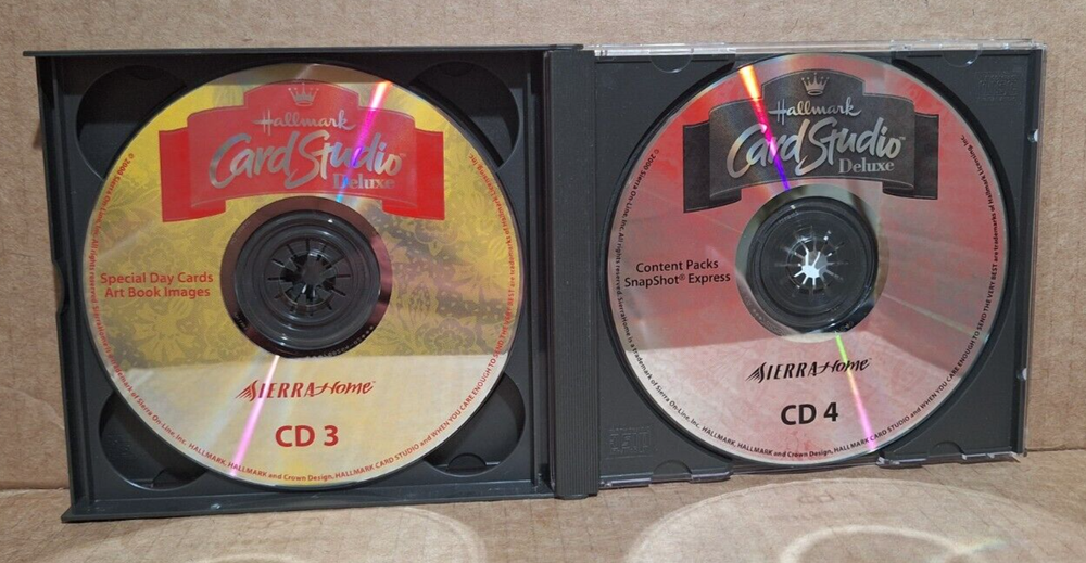 Hallmark Card Studio Deluxe - Released by Sierra (PC, 2000) - All Discs, Tested