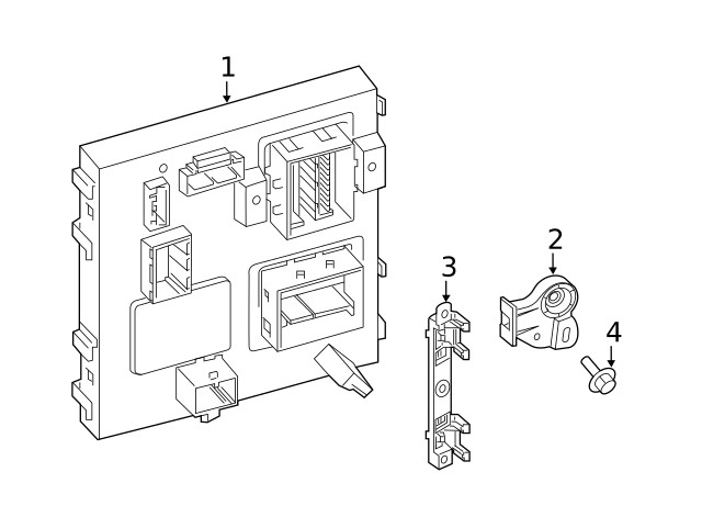 Genuine Volvo Body Control Module Bracket 31421897