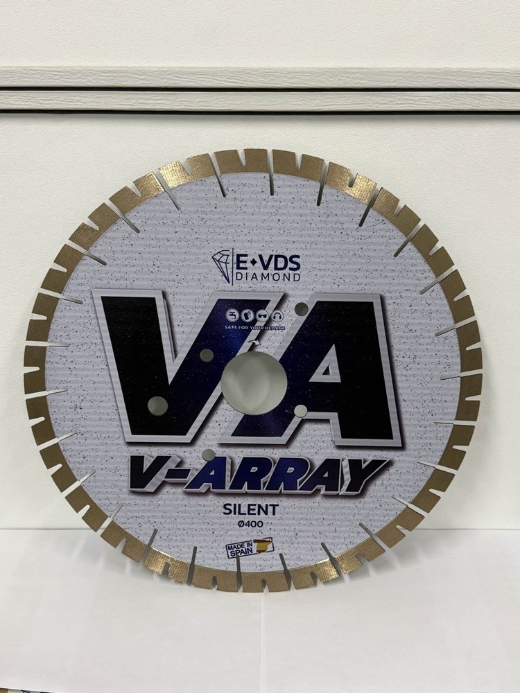16''/400mm CNC Granite & Quartz Diamond Blade | V-Array Silent Core | 60 Arbor