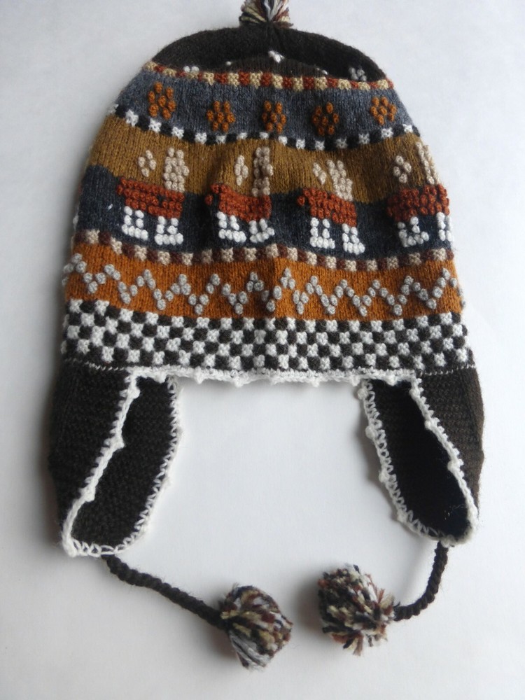Peruvian Andean Mountain Shaman Chullo Hat