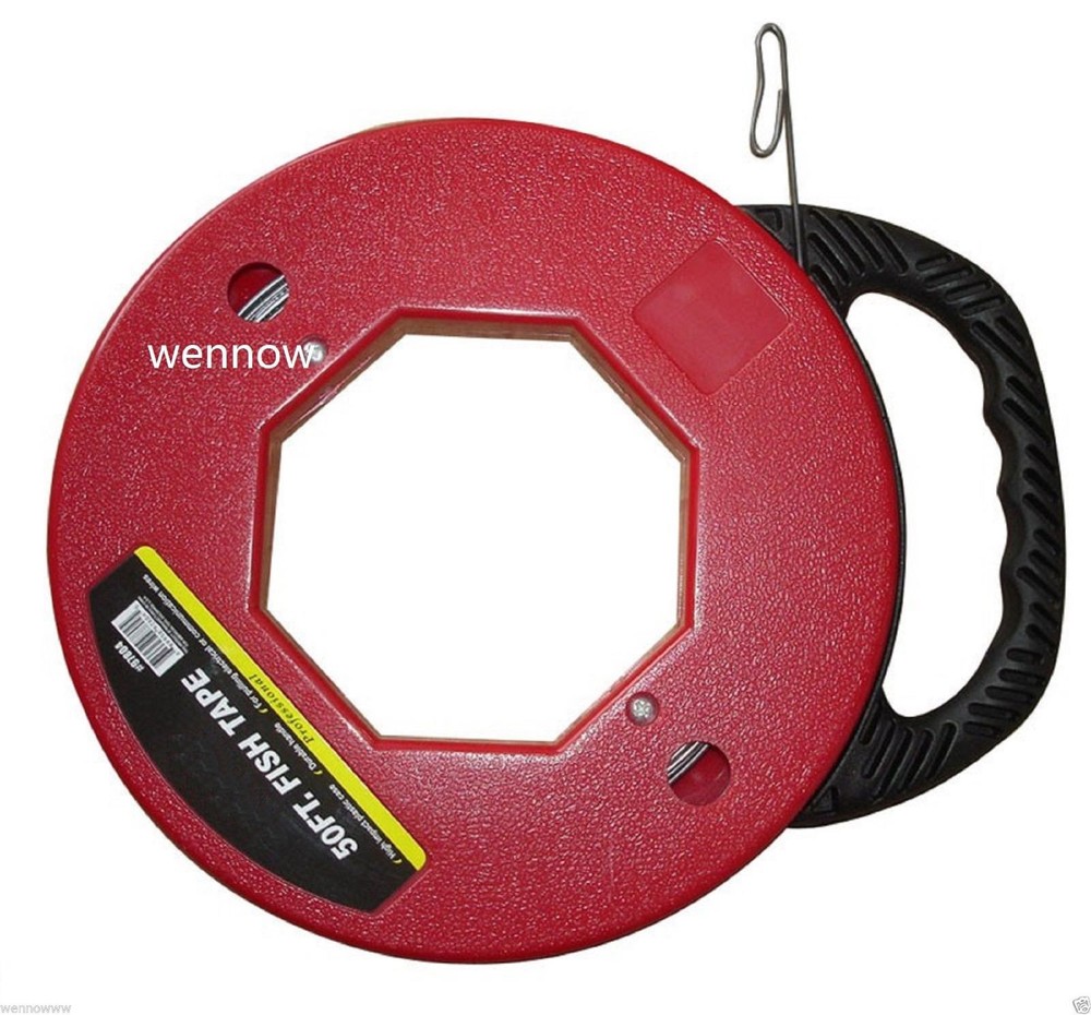 Fish Tape, Steel Cable, Wire Pulling Tools 50 Ft