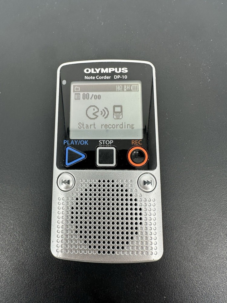 Olympus Note Corder DP-10 Digital Voice Recorder Handheld Speaker TESTED