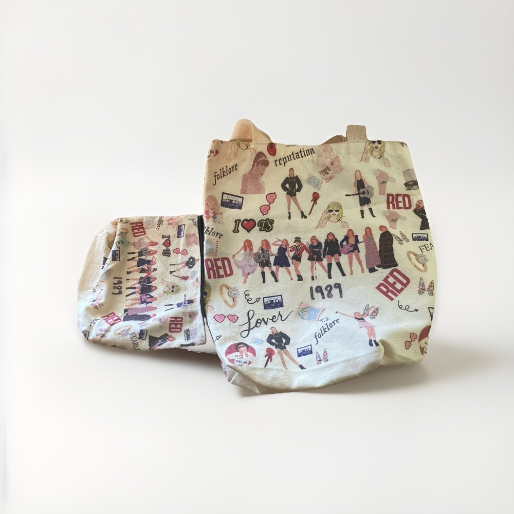 Taylor Swift Tote Bag Plus Small Bag Set