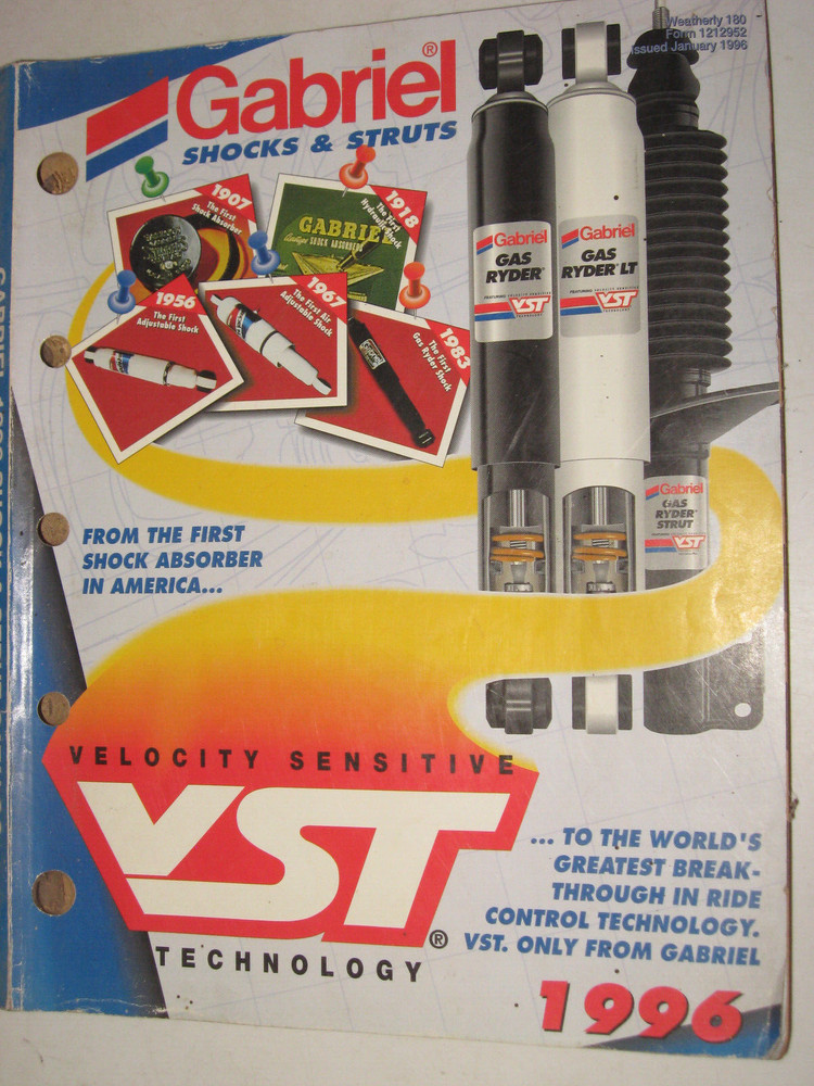 1996 GABRIEL ShockS & Struts Catalog, 275 pages, # 1212952