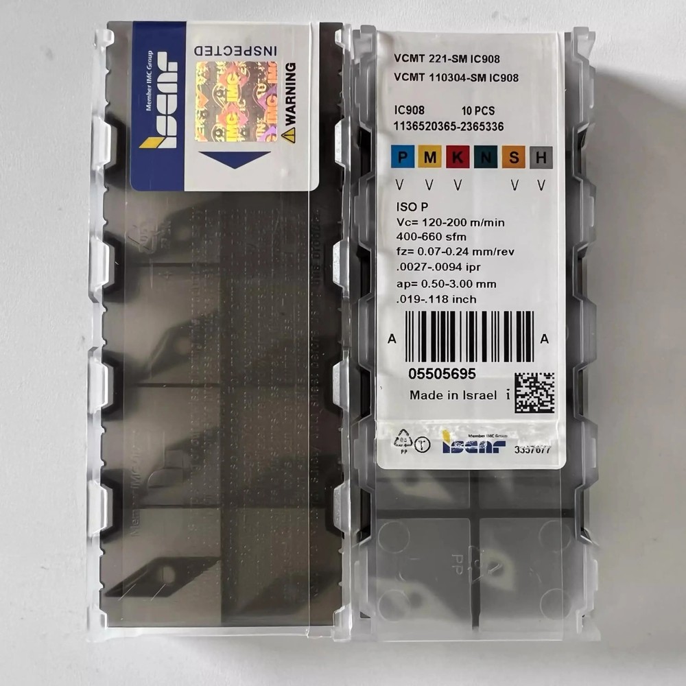 ISCAR / VCMT110304-SM IC908 /  10 Pcs