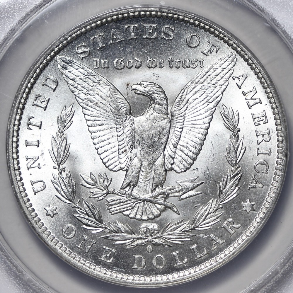 BU 1884-O Morgan Silver Dollar ANACS MS63 Blast White! XML