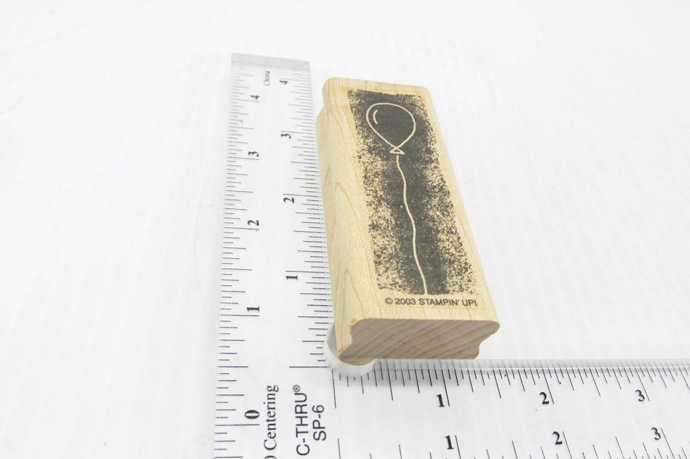 Balloon On A String Rubber Stamp - Stamp Set D43