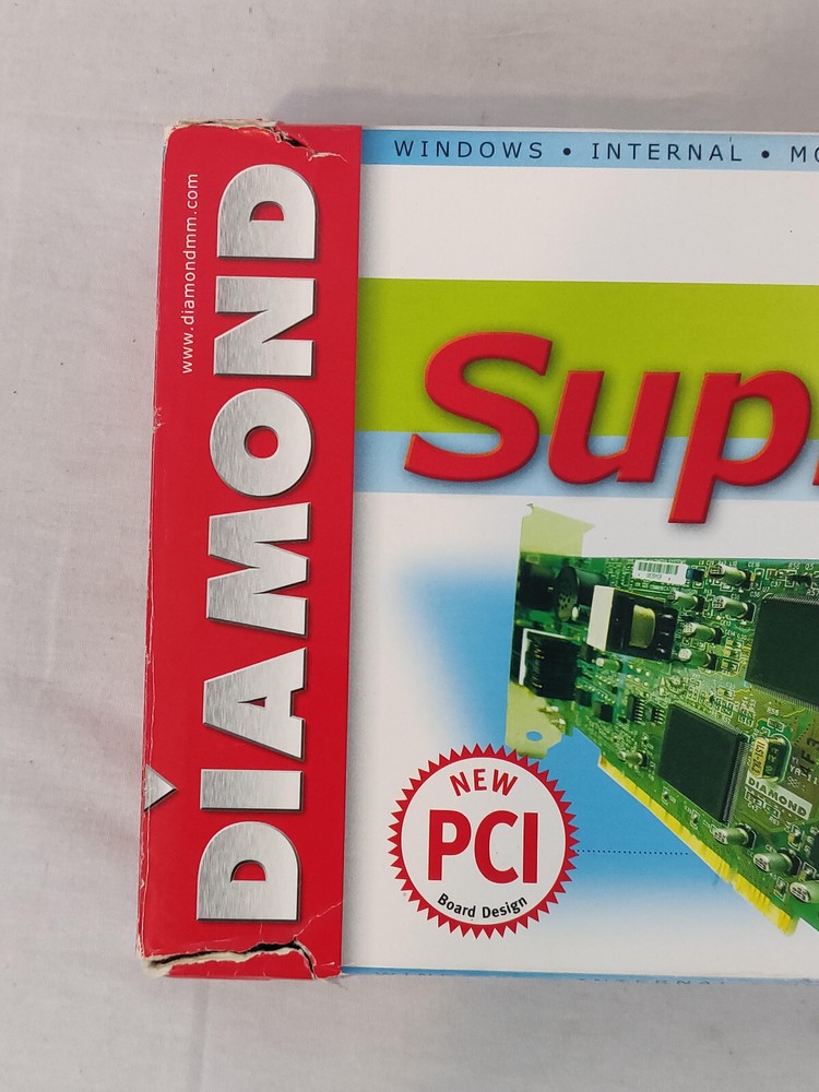 Diamond SupraMax Windows Internal Modem w/ Box & Manual