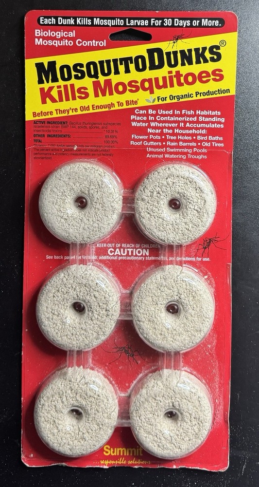 Summit Mosquito Dunks 1 Pack of 6, Biological Mosquito Control