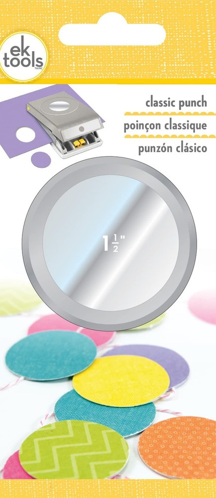 Large Punch-Circle, 1.5" 1.5 Inch, Light Grey