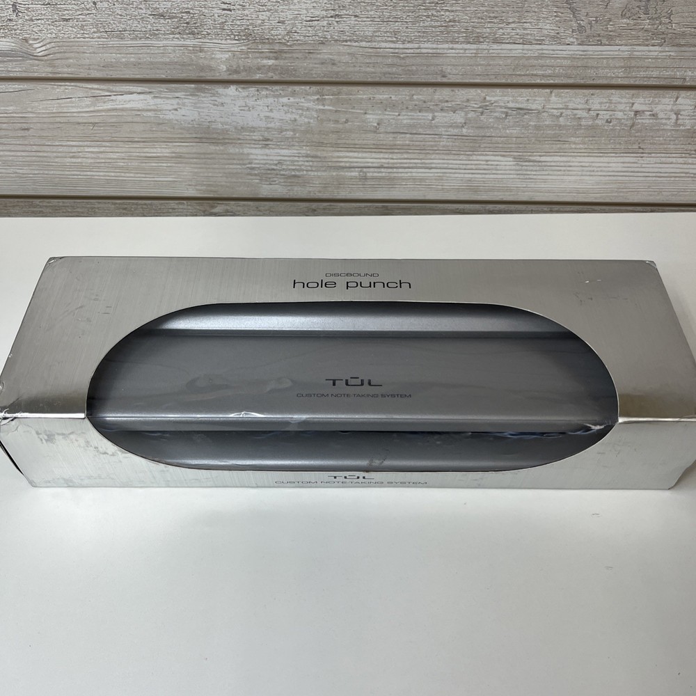 TUL Discbound Hole Punch Custom Note-Taking System Adjustable 12-Hole Open Box