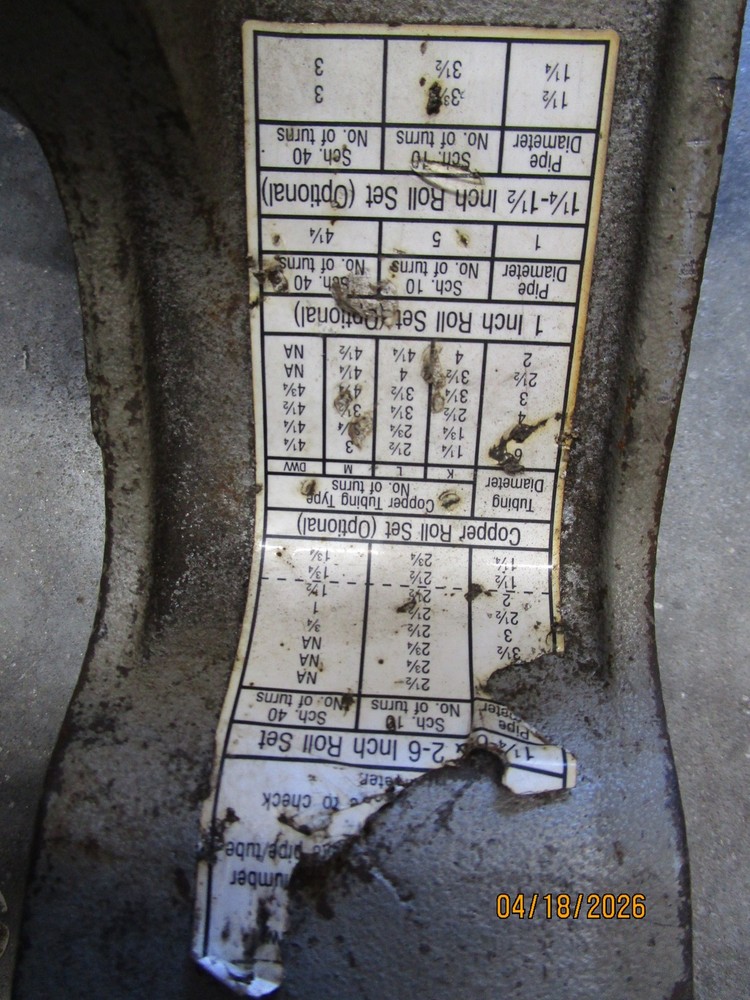 Ridgid 916 Roll Groover