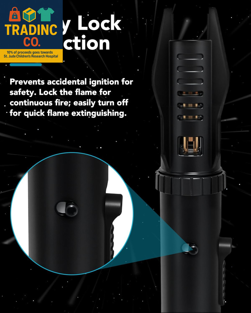 Lightsaber Torch Lighter – Butane Refillable Kitchen Torch, Adjustable Flame Tor