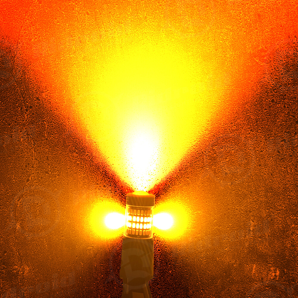 For Chevy Silverado1500 2500 White/Amber Switchback LED Turn Signal Light Bulbs