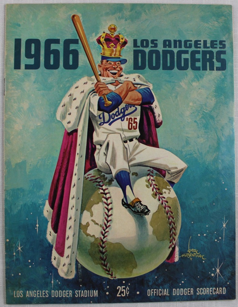 1966 Los Angeles Dodgers, Score Card - Unscored