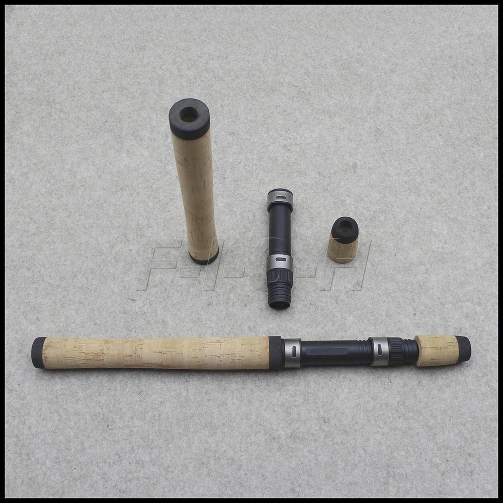 Composite Cork Spinning Rod Handle with Graphite Reel Seat and Winding Check