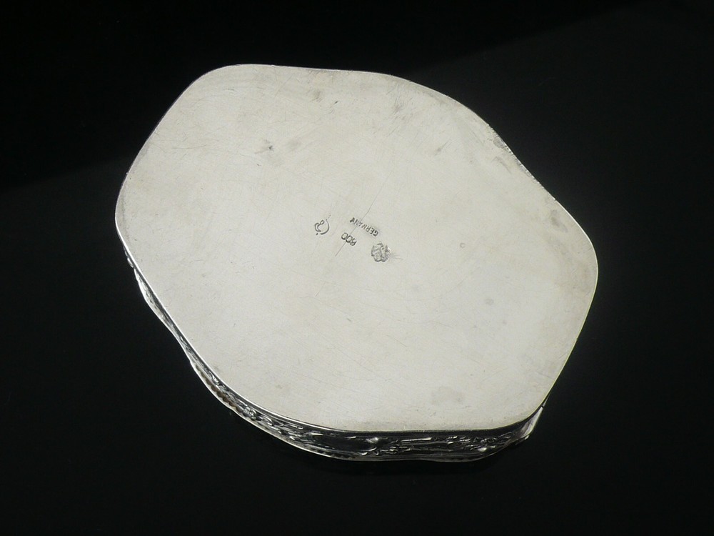 Antique Continental Silver Box, Schleissner & Sohne c.1890