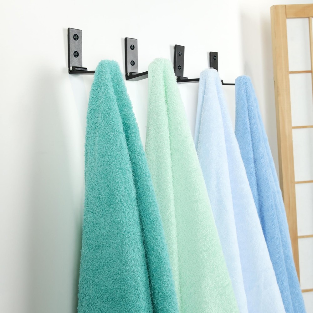 Folding Wall Hooks Heavy Duty for Bathroom Kitchen Metal Coat 5 Pack
