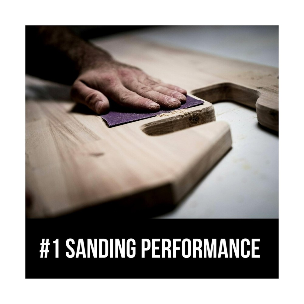 3M Advanced Sandpaper, 20 Sheets, 80 Grit, 3M Pro Grade Precision, Features N...