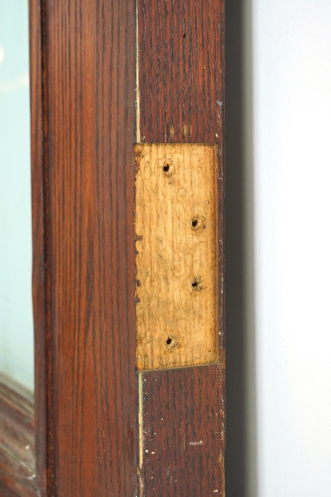 Half Lite One Panel Oak Double Doors 88.875 x 69.25 in.