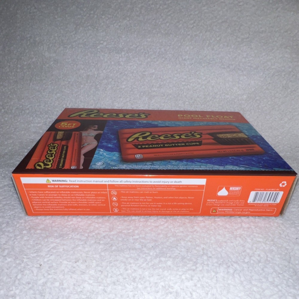 REESE’S PEANUT BUTTER CUPS POOL FLOAT 5 FOOT GIANT