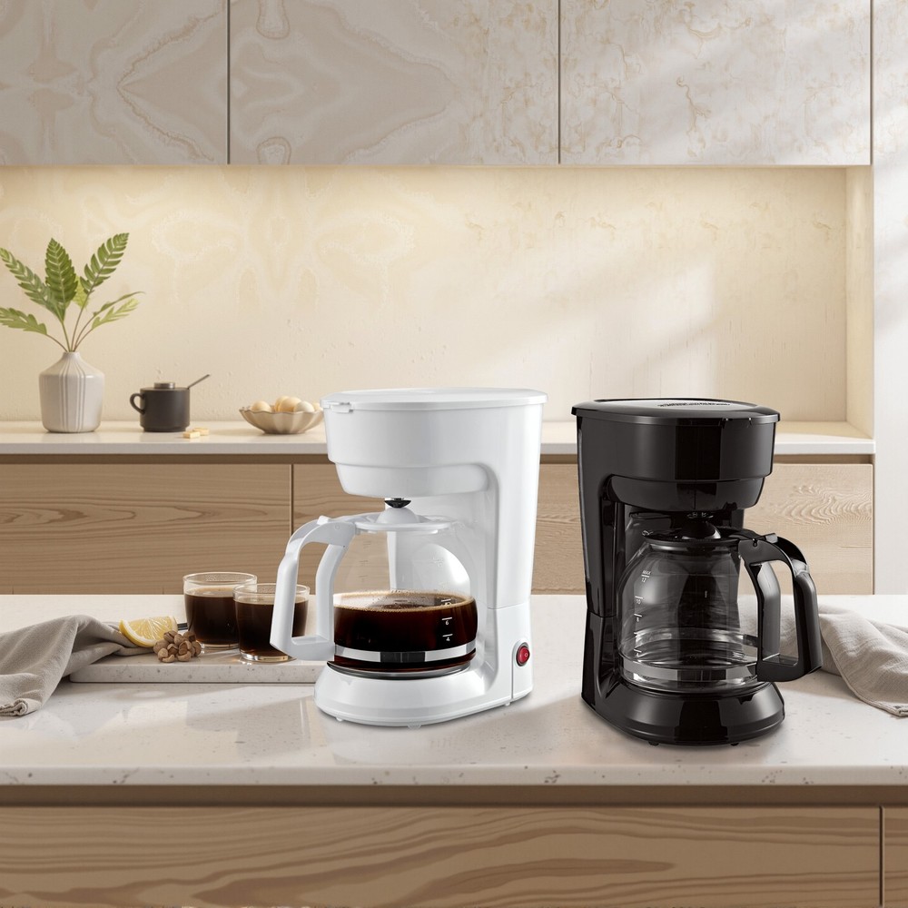 Black 12-Cup Drip Coffee Maker