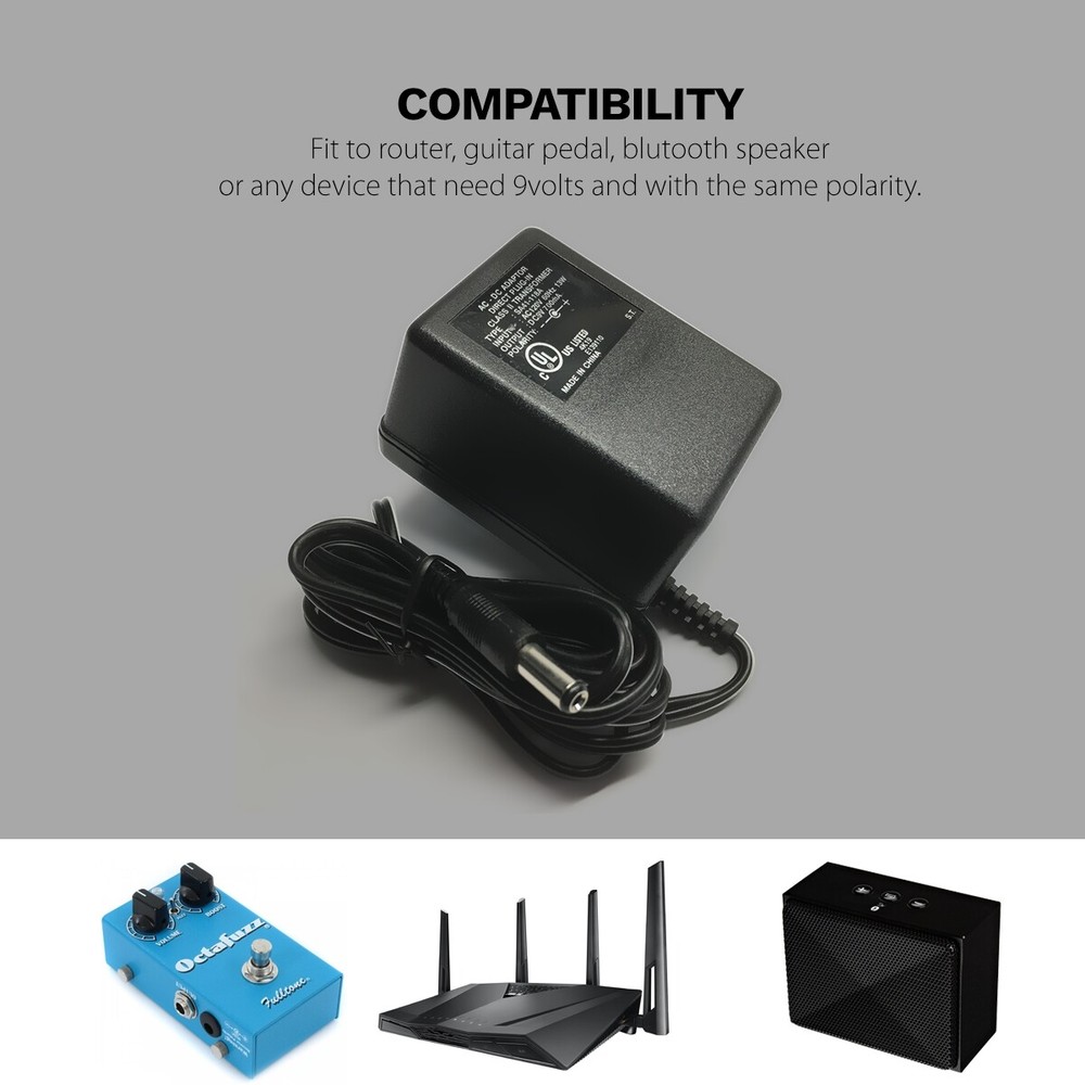 Direct Plug-In Class 2 SA41-118A AC Power Adapter Output 9V DC 700mA 9 Volt