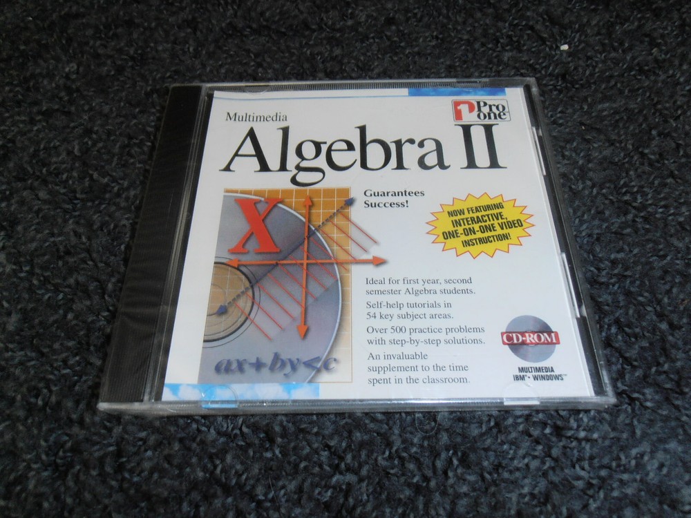 Pro one Algebra II (PC, 1995) Factory Sealed